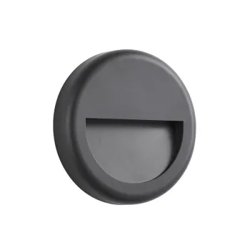 Klausen Lunera R szürke kültéri LED lépcsővilágító lámpa (KL121052) LED 1 izzós IP65