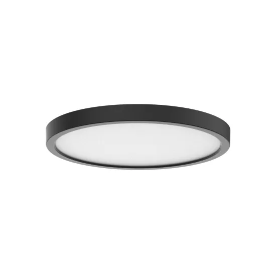 Klausen Luz 24W fekete fürdőszobai LED mennyezeti lámpa (KL151095) LED 1 izzós IP54