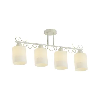 Klausen Lyric PL4 fehér-arany mennyezeti lámpa (KL6095) E27 4 izzós IP20