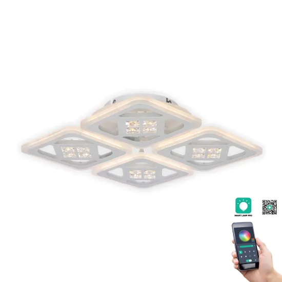 Klausen Maros PL4 fehér LED mennyezeti lámpa (KL151043) LED 1 izzós IP20