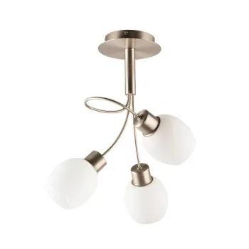 Klausen Milky 3 nikkel-fehér mennyezeti lámpa (LY-3492) E14 3 izzós IP20