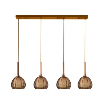 Klausen Nest SP4 metál barna függesztett lámpa (114002) E14 4 izzós IP20