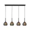 Klausen Nest SP4 fekete függesztett lámpa (114006) E14 4 izzós IP20