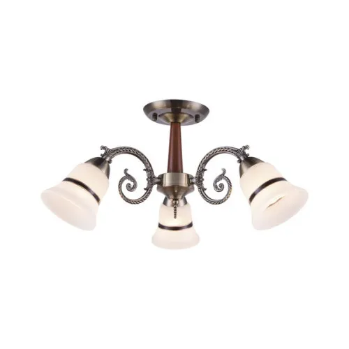 Klausen Niky 3 antik bronz-fehér mennyezeti lámpa (LY-3327) E27 3 izzós IP20