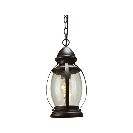 Klausen Oldies 7 fekete kültéri függesztett lámpa (KL6220) E27 1 izzós IP23