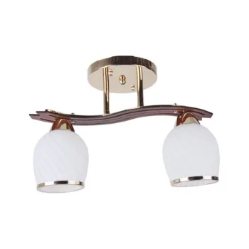 Klausen Pearly 2 arany-fehér mennyezeti lámpa (LY-3059) E27 2 izzós IP20