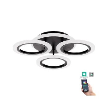 Klausen Primus PL3 fekete LED mennyezeti lámpa (KL151058) LED 1 izzós IP20