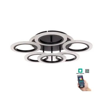 Klausen Primus PL6 fekete LED mennyezeti lámpa (KL151059) LED 1 izzós IP20