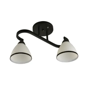 Klausen Proton PL2 fekete mennyezeti lámpa (KL100045) E27 2 izzós IP20