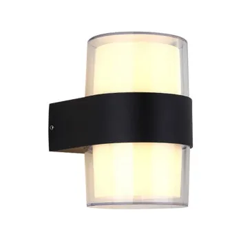 Klausen Radiance 2 fekete LED kültéri falikar (KL121035) LED 1 izzós IP65