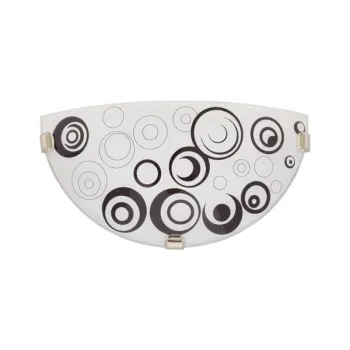 Klausen Raissa D300/2 fehér-fekete fali lámpa (KL8062) E27 1 izzós IP20