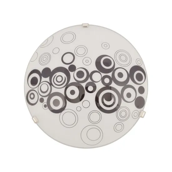 Klausen Raissa D300 fehér-fekete mennyezeti lámpa (KL8061) E27 1 izzós IP20