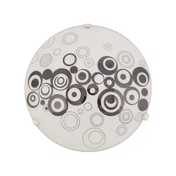 Klausen Raissa D400 fehér-fekete mennyezeti lámpa (KL8060) E27 2 izzós IP20