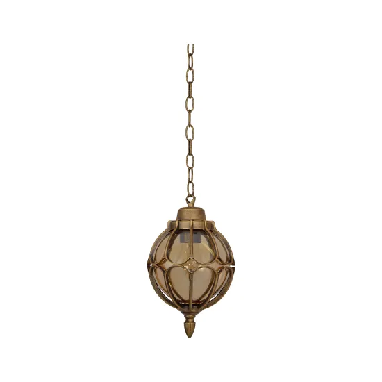 Klausen Reno 7 antik bronz kültéri függesztett lámpa (KL0069) E27 1 izzós IP44