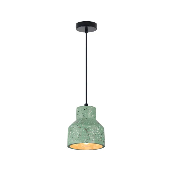 Klausen Resin SP1 zöld függesztett lámpa (111037) E27 1 izzós IP20