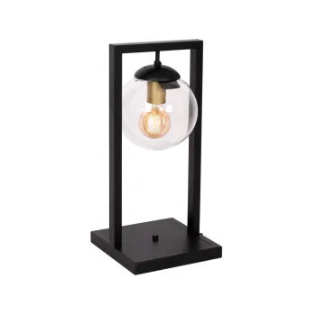 Klausen Rey TL1 fekete asztali lámpa (108005) E27 1 izzós IP20