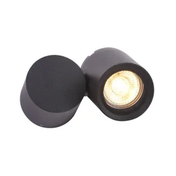 Klausen Riad 1 fekete kültéri fali lámpa (KL131002) GU10 1 izzós IP54