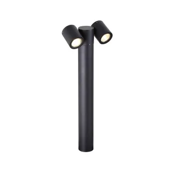 Klausen Riad 4S2 fekete kültéri állólámpa (KL134003) GU10 2 izzós IP54