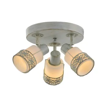 Klausen Romantik PL3 fehér-arany mennyezeti lámpa (KL9140) E14 3 izzós IP20