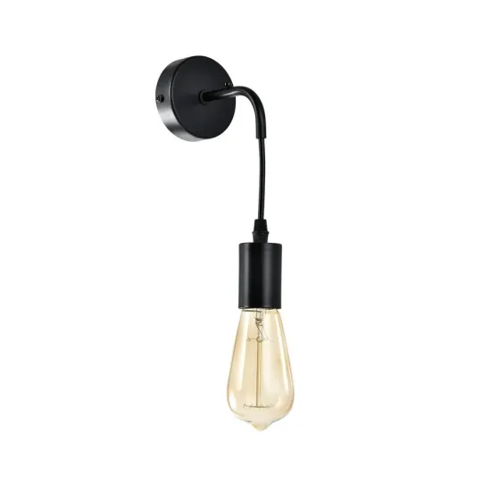 Klausen Rope AP1 fekete falikar (KL101039) E27 1 izzós IP20