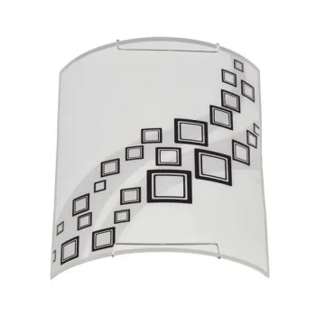 Klausen Rubik 275 fehér-fekete fali lámpa (KL8006) E27 1 izzós IP20