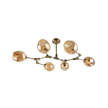 Klausen Scrap 6 antik bronz mennyezeti lámpa (LY-3480) E27 6 izzós IP20