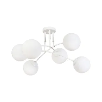 Klausen Sefora PL6 fehér mennyezeti lámpa (KL100067) E27 6 izzós IP20