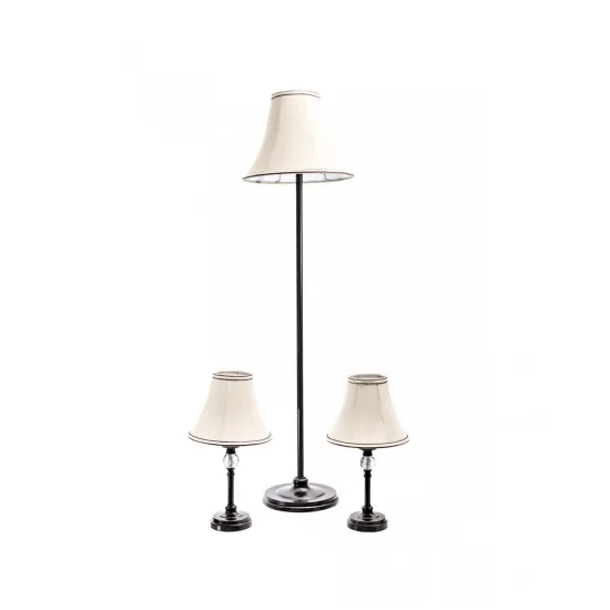 Klausen Set Viper barna-bézs asztali és állólámpa szett (LY-4026) E27 1 izzós IP20