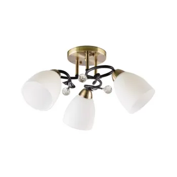 Klausen Simpi 3 fekete-antik bronz mennyezeti lámpa (LY-3489) E27 3 izzós IP20