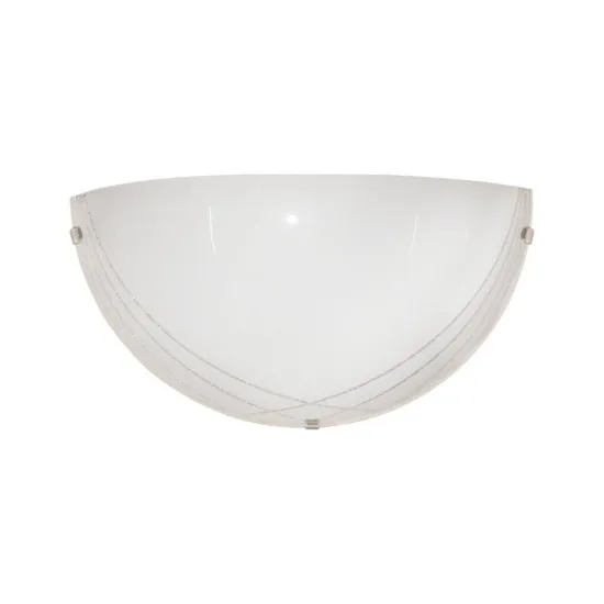 Klausen Simple 1/2 fehér-króm fali lámpa (LY-6021) E27 1 izzós IP20