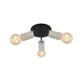 Klausen Simply PL3 fekete-terazzo mennyezeti lámpa (KL163010) E27 3 izzós IP20