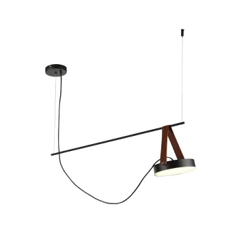 Klausen Spectrum 1 fekete LED függesztett lámpa (142031) LED 1 izzós IP20