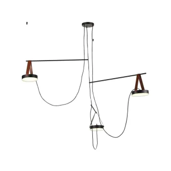 Klausen Spectrum 3 fekete LED függesztett lámpa (142033) LED 1 izzós IP20