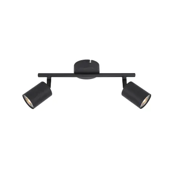 Klausen Spike 2 fekete mennyezeti spotlámpa (KL162012) GU10 2 izzós IP20