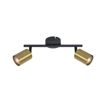 Klausen Spike 2 fekete-arany mennyezeti spotlámpa (KL162014) GU10 2 izzós IP20