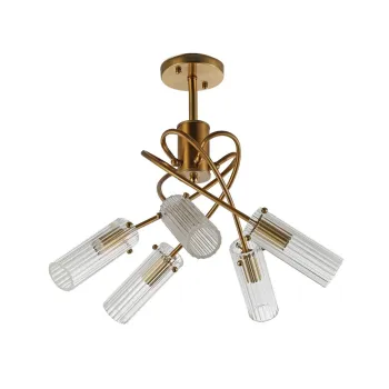 Klausen Spire 5 réz mennyezeti lámpa (KL105012) E14 5 izzós IP20