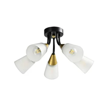 Klausen Storm PL5 fekete-arany mennyezeti lámpa (KL100032) E14 5 izzós IP20