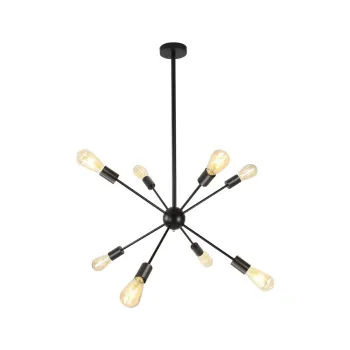 Klausen Strict 8 fekete függesztett lámpa (KL106006) E27 8 izzós IP20