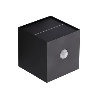 Klausen Sunny fekete LED kültéri napelemes fali lámpa (KL190001) LED 1 izzós IP44