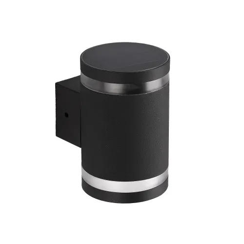 Klausen Sunrise szürke LED kültéri napelemes fali lámpa (KL190002) LED 1 izzós IP44