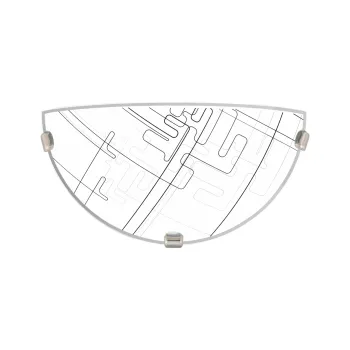 Klausen Tetrix 1/2 fehér-fekete fali lámpa (LY-6071) E27 1 izzós IP20