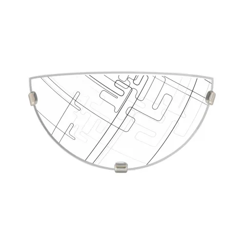 Klausen Tetrix 1/2 fehér-fekete fali lámpa (LY-6071) E27 1 izzós IP20