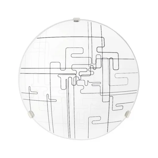 Klausen Tetrix 30 fehér-fekete mennyezeti lámpa (LY-6069) E27 1 izzós IP20