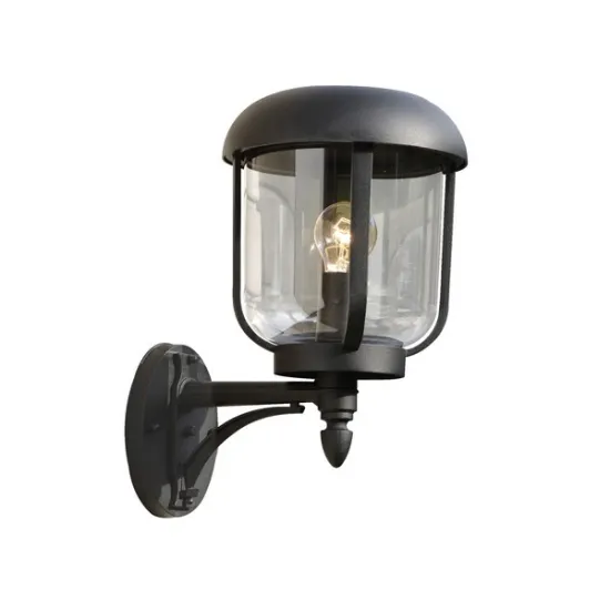 Klausen Tolson 1 fekete kültéri falikar (KL131009) E27 1 izzós IP44