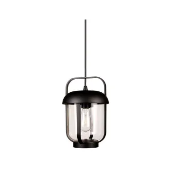 Klausen Tolson 7 fekete kültéri függesztett lámpa (KL137004) E27 1 izzós IP44