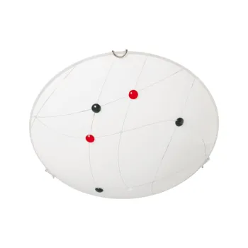 Klausen Venus D300 fehér-króm mennyezeti lámpa (KL5942) E27 1 izzós IP20