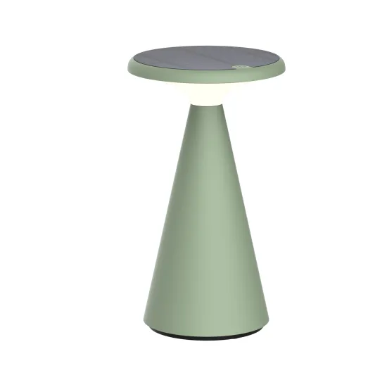 Klausen Vivid zöld LED kültéri napelemes asztali lámpa (KL148019) LED 1 izzós IP44