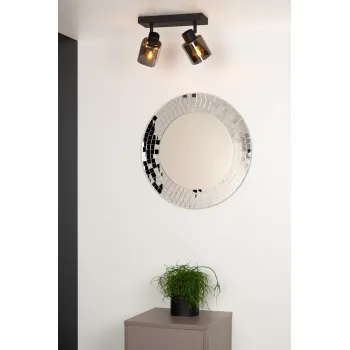 Lucide Alion fekete-szürke mennyezeti spotlámpa (LUC-17999/02/30) E14 2 izzós IP20