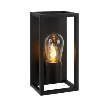 Lucide Carlyn fekete fürdőszobai fali lámpa (LUC-27200/01/30) E14 1 izzós IP54