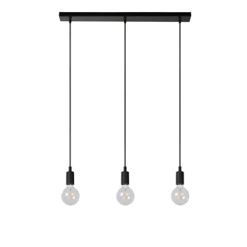 Lucide Fix fekete függesztett lámpa (LUC-08408/03/30) E27 3 izzós IP20